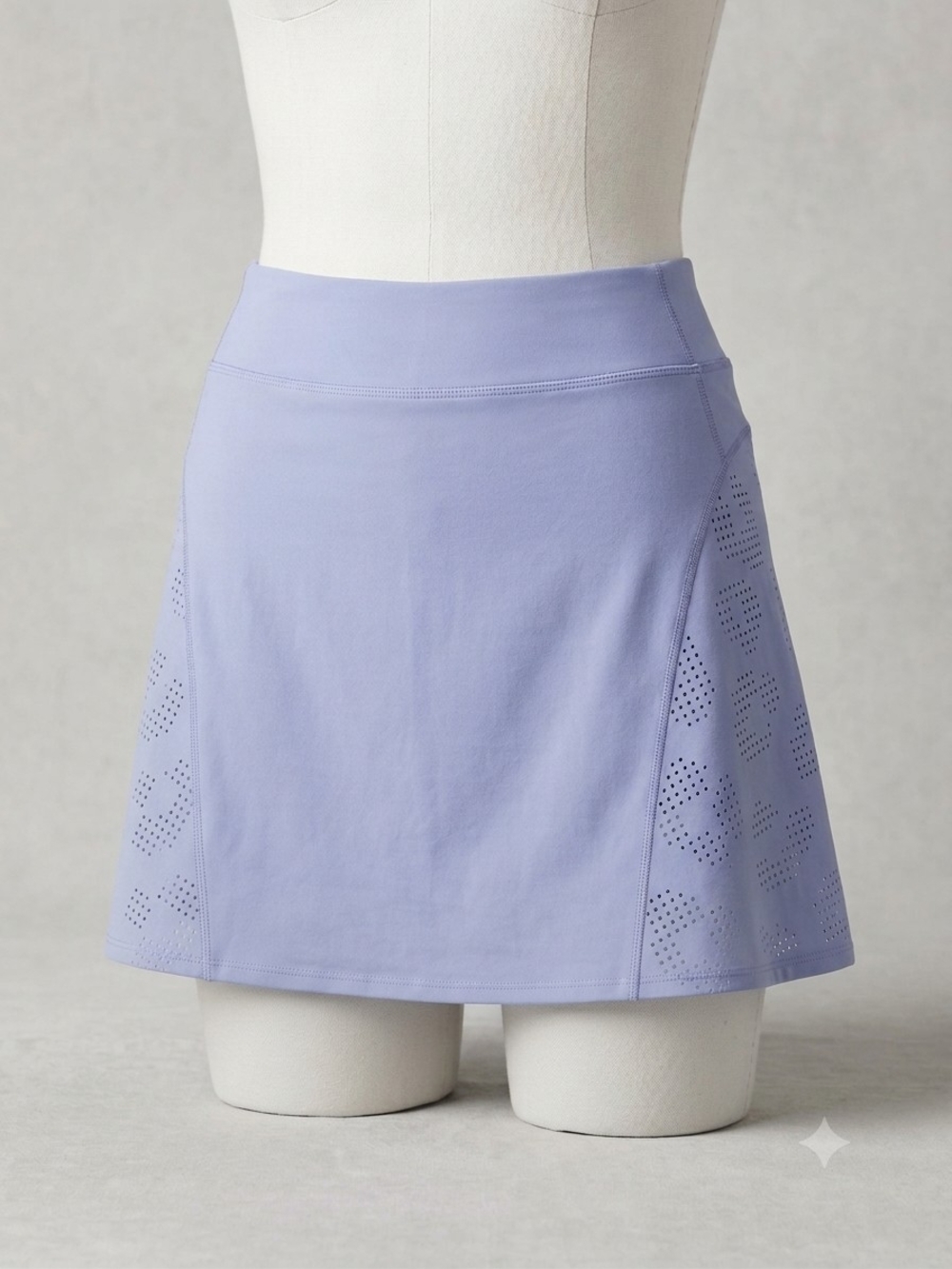 Sincerely Jules Lilac Flounce Style Tennis Golf Skort with Laser-Cut Panels